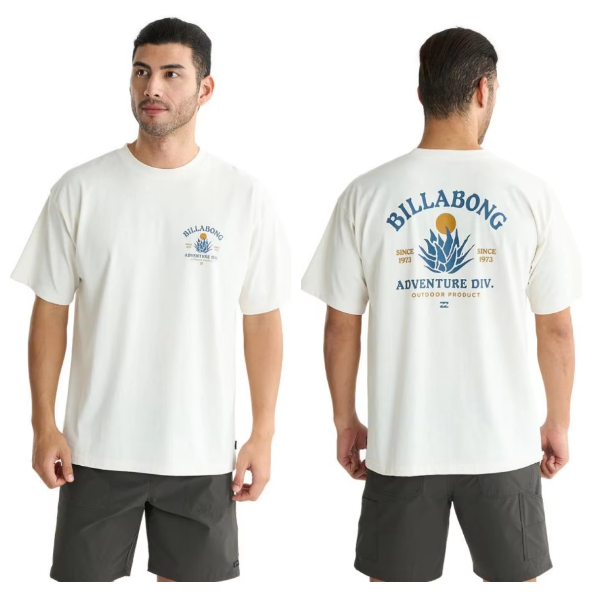 Streetwear Outdoor Brand - Weißes Strand-Outdoor-Surfing-Marken-T-Shirt aus Baumwolle mit Grafikdruck