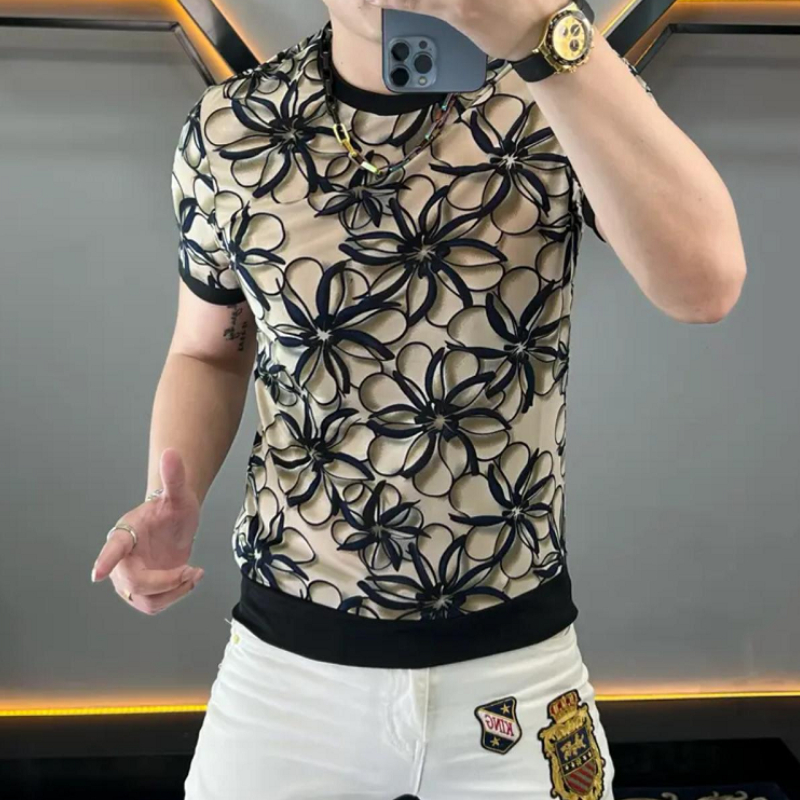 Streetwear Brand With Flowers - Marke Eis Seide Blume T-Shirt für