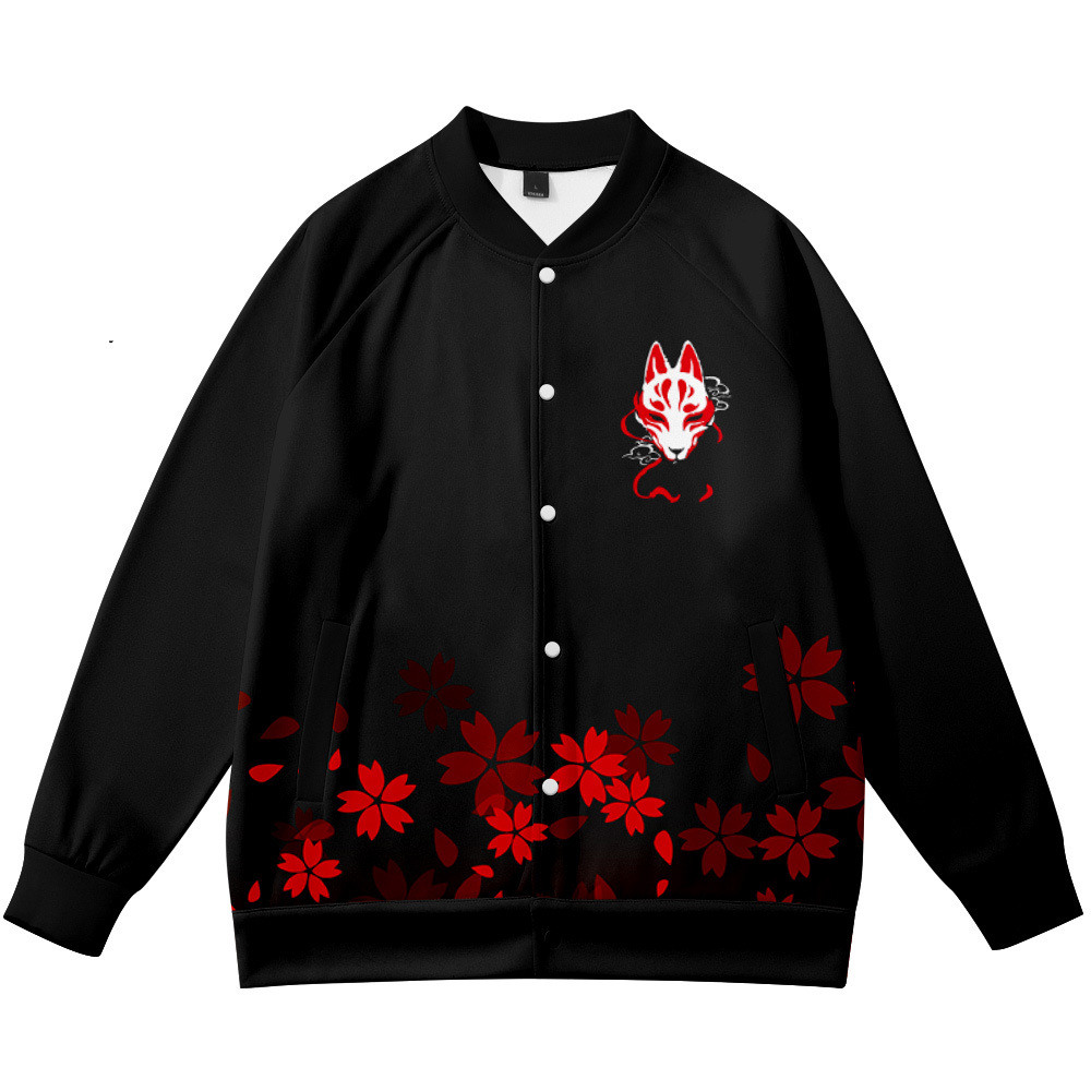 Streetwear Brand With Flowers - Mäntel Anime Blume Fuchs 3D Gedruckt
