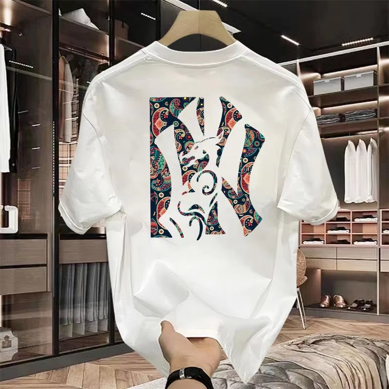 Streetwear Brand With Flowers - 2026 Cashew-Blumenmuster Baseball Sportkultur Marken-T-Shirt Baumwolle