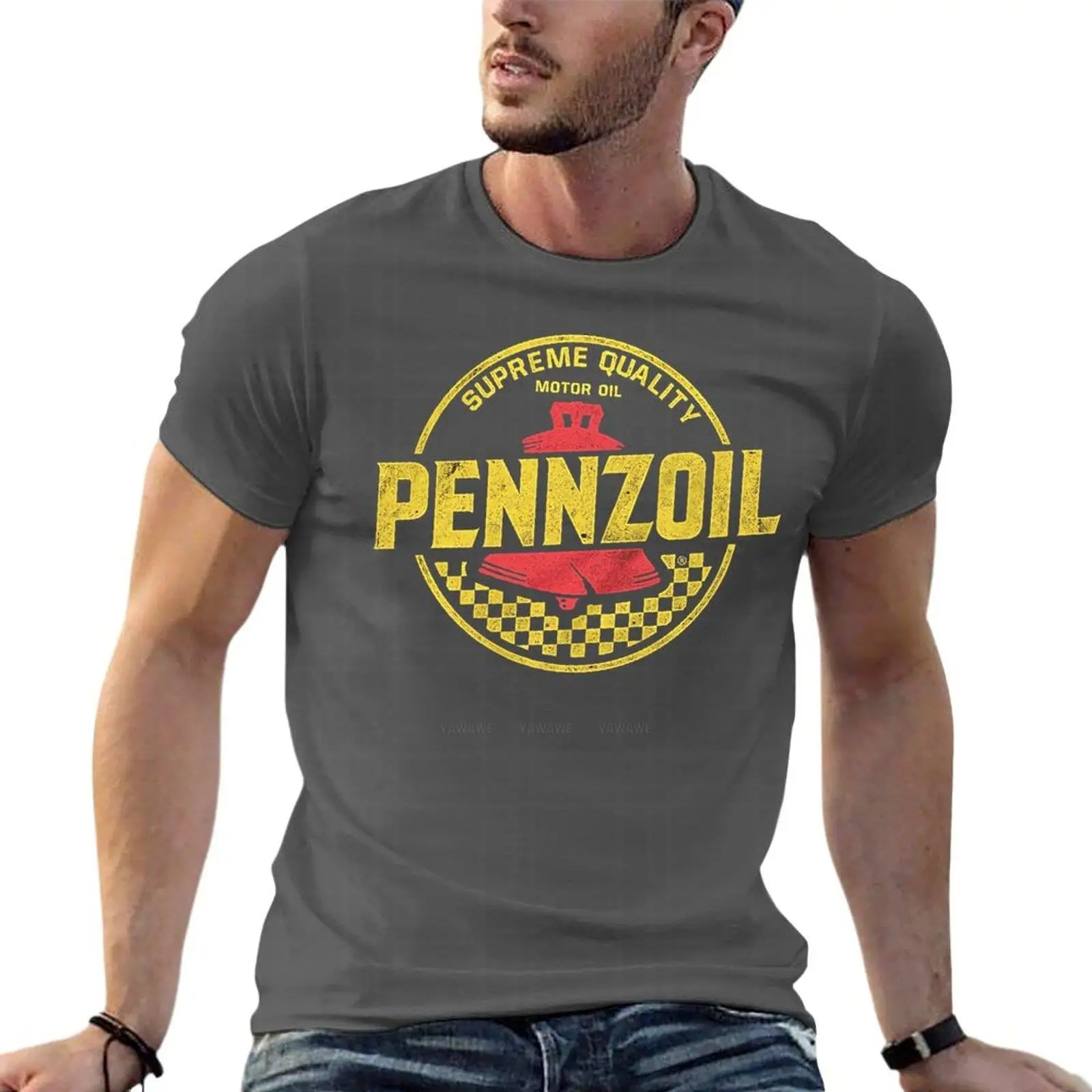 Streetwear Clothing Brand - Distressed Pennzoil Motor Oil Logo Übergroße
