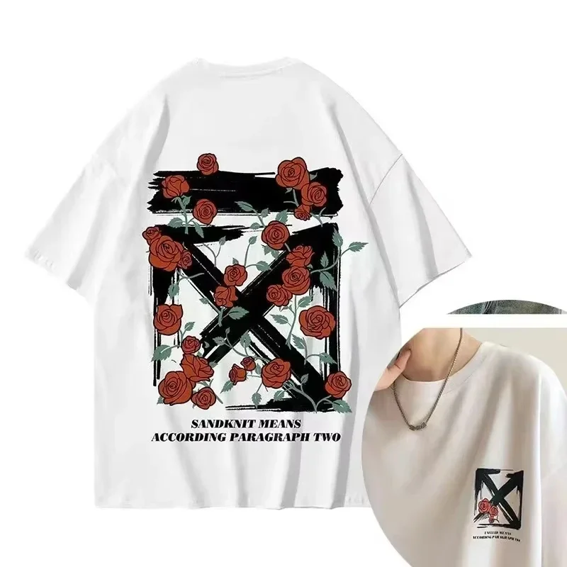 Angesagtes Baumwoll-T-Shirt im – Streetwear Clothing Brand Bewertung und Preis