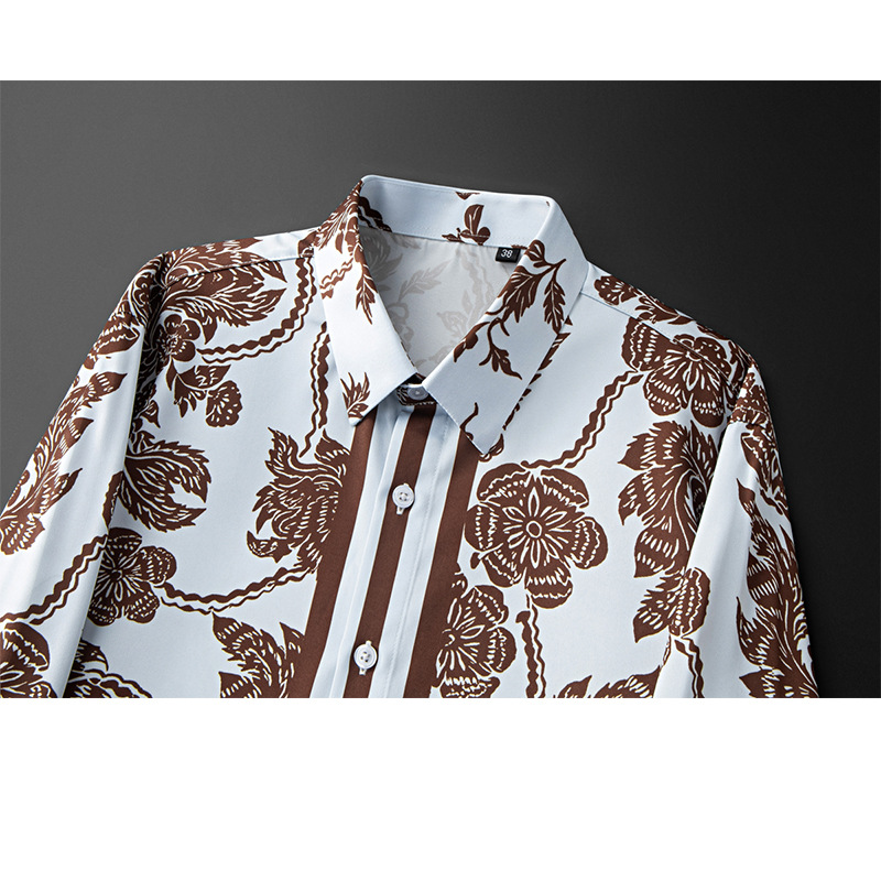 Marken-Herrenhemd mit Blumenmu – Streetwear Brand With Flowers Bewertung und Preis